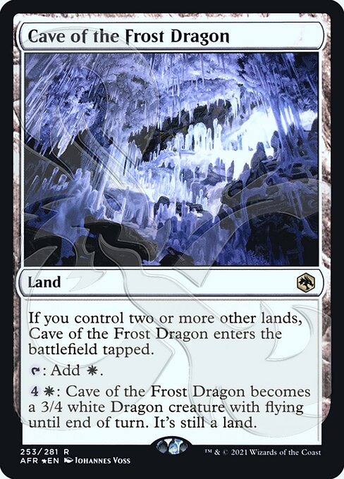 【ENG】【Foil】■アンパサンド■《フロスト・ドラゴンの洞窟/Cave of the Frost Dragon》[AFR]