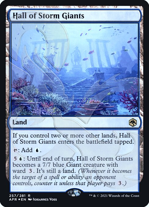 【ENG】【Foil】■アンパサンド■《ストーム・ジャイアントの聖堂/Hall of Storm Giants》[AFR]