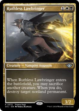 【ENG】【Foil】■プロモパック■《無情な法執行者/Ruthless Lawbringer》[OTJ]