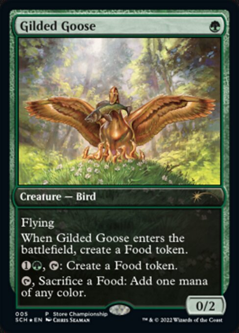【ENG】【Foil】《金のガチョウ/Gilded Goose》[ストアチャンピオンシップ]