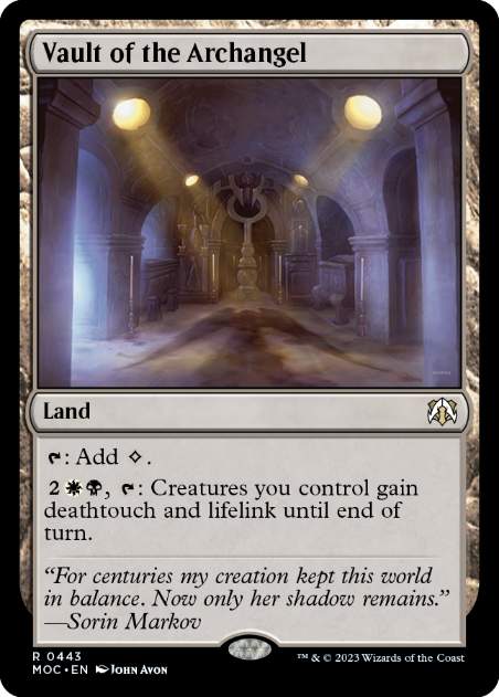【ENG】《大天使の霊堂/Vault of the Archangel》[MOC]
