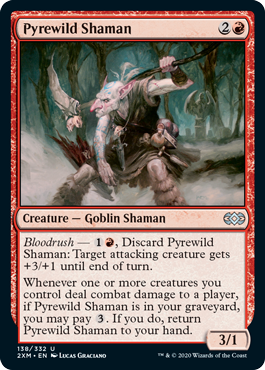 【ENG】【Foil】《薪荒れのシャーマン/Pyrewild Shaman》[2XM]