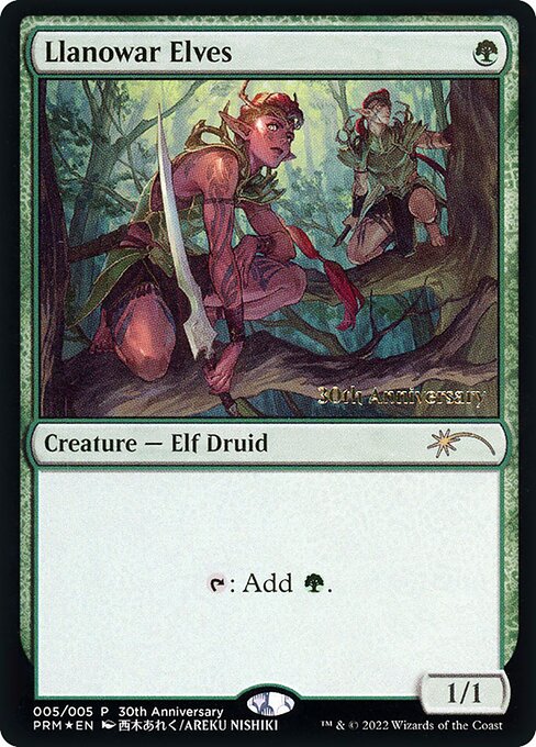 【ENG】【Foil】《ラノワールのエルフ/Llanowar Elves》[ヒストリープロモ]