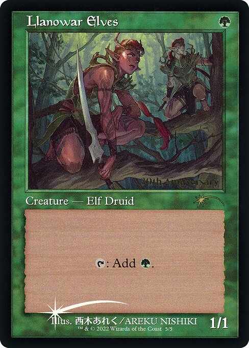 【ENG】【Foil】■旧枠■《ラノワールのエルフ/Llanowar Elves》[ヒストリープロモ]