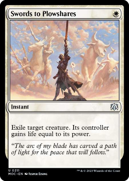 【ENG】《剣を鍬に/Swords to Plowshares》[MOC]