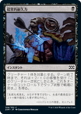 【JPN】【Foil】《超常的耐久力/Supernatural Stamina》[2XM]