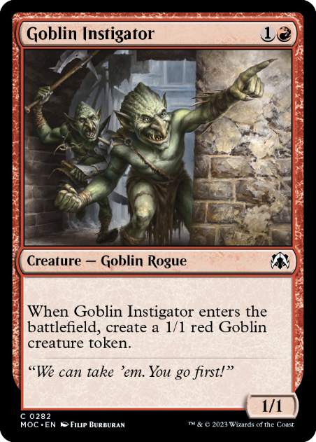 【ENG】《ゴブリンの扇動者/Goblin Instigator》[MOC]
