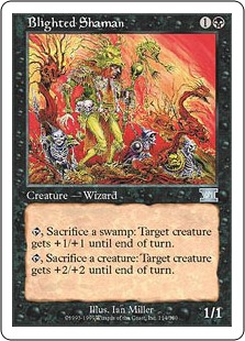 【ENG】《破滅のシャーマン/Blighted Shaman》[6ED]