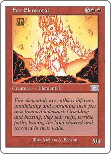 【ENG】《炎の精霊/Fire Elemental》[6ED]