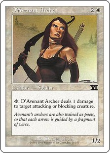 【ENG】《ダブナントの射手/D'Avenant Archer》[6ED]