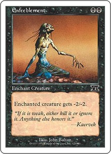 【ENG】《弱体化/Enfeeblement》[6ED]