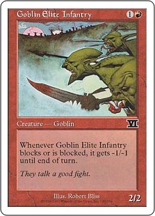 【ENG】《ゴブリン精鋭歩兵部隊/Goblin Elite Infantry》[6ED]