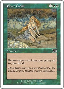 【ENG】《エルフの隠し場所/Elven Cache》[6ED]