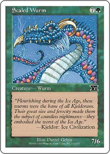 【ENG】《甲鱗のワーム/Scaled Wurm》[6ED]
