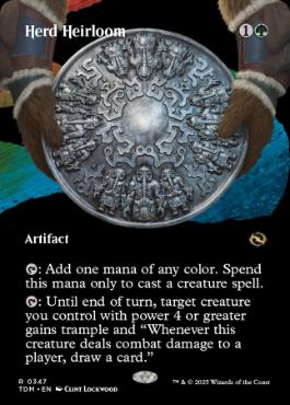 【ENG】【Foil】■ボーダーレス■《群れの家宝/Herd Heirloom》 [TDM]