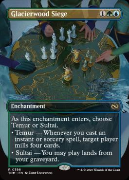 【ENG】【Foil】■ボーダーレス■《氷河森林の包囲/Glacierwood Siege》 [TDM]