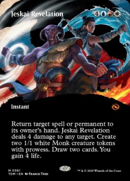 【ENG】【Foil】■ボーダーレス■《ジェスカイの啓示/Jeskai Revelation》 [TDM]
