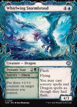 【ENG】【Foil】■ショーケース■《竜巻翼の嵐孵り/Whirlwing Stormbrood》 [TDM]