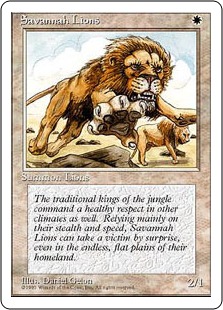【ENG】《サバンナ・ライオン/Savannah Lions》[4ED]