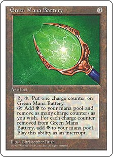【ENG】《緑の魔力貯蔵器/Green Mana Battery》[4ED]