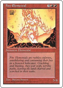 【ENG】《炎の精霊/Fire Elemental》[4ED]