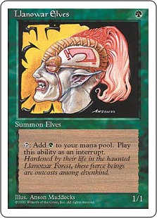 【ENG】《ラノワールのエルフ/Llanowar Elves》[4ED]