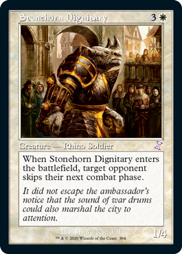 【ENG】■旧枠■《石角の高官/Stonehorn Dignitary》[TSR]
