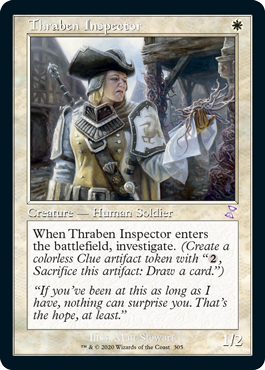 【ENG】■旧枠■《スレイベンの検査官/Thraben Inspector》[TSR]