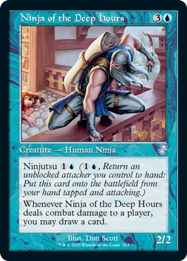 【ENG】【Foil】■旧枠■《深き刻の忍者/Ninja of the Deep Hours》[TSR]