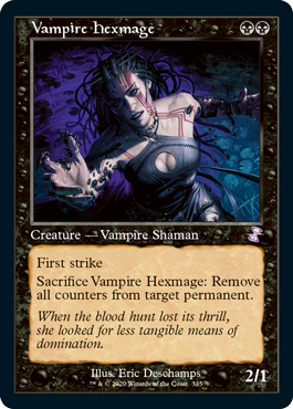 【ENG】■旧枠■《吸血鬼の呪詛術士/Vampire Hexmage》[TSR]