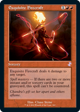 【ENG】【Foil】■旧枠■《極上の炎技/Exquisite Firecraft》[TSR]