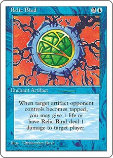 【ENG】■アルターネイト版■《束縛された秘宝/Relic Bind》[4ED]