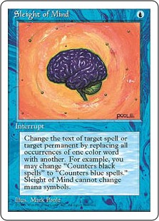 【ENG】■アルターネイト版■《臨機応変/Sleight of Mind》[4ED]