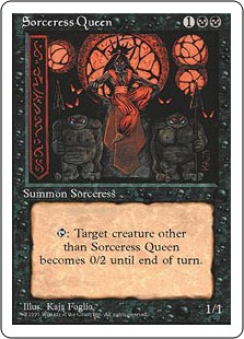 【ENG】■アルターネイト版■《魔術師の女王/Sorceress Queen》[4ED]