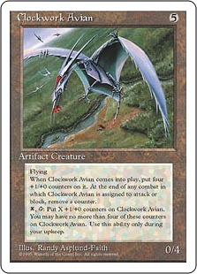 【ENG】■アルターネイト版■《機械仕掛けの鳥/Clockwork Avian》[4ED]