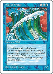 【ENG】■アルターネイト版■《水の壁/Wall of Water》[4ED]