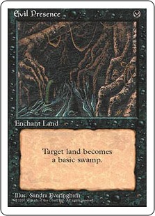 【ENG】■アルターネイト版■《邪悪の気配/Evil Presence》[4ED]