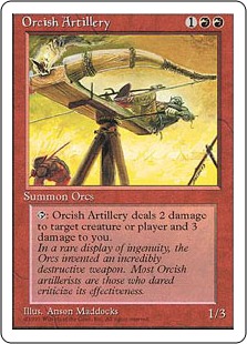 【ENG】■アルターネイト版■《オーク弩弓隊/Orcish Artillery》[4ED]