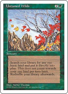 【ENG】■アルターネイト版■《荒々しき自然/Untamed Wilds》[4ED]