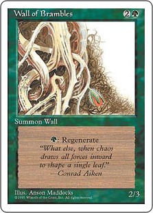 【ENG】■アルターネイト版■《茨の壁/Wall of Brambles》[4ED]