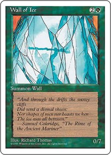 【ENG】■アルターネイト版■《氷の壁/Wall of Ice》[4ED]