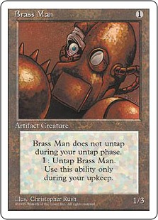 【ENG】■アルターネイト版■《真鍮人間/Brass Man》[4ED]