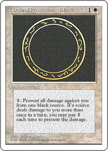【ENG】■アルターネイト版■《黒の防御円/Circle of Protection: Black》[4ED]