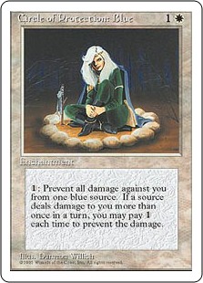 【ENG】■アルターネイト版■《青の防御円/Circle of Protection: Blue》[4ED]