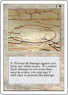 【ENG】■アルターネイト版■《白の防御円/Circle of Protection: White》[4ED]