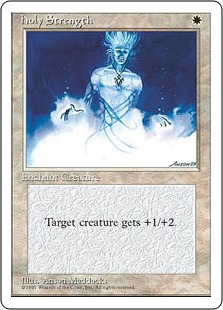 【ENG】■アルターネイト版■《聖なる力/Holy Strength》[4ED]