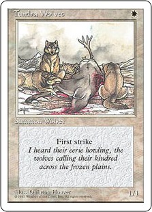 【ENG】■アルターネイト版■《ツンドラ狼/Tundra Wolves》[4ED]