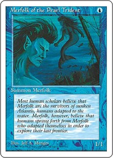 【ENG】■アルターネイト版■《真珠三叉矛の人魚/Merfolk of the Pearl Trident》[4ED]