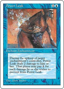【ENG】■アルターネイト版■《魔力漏出/Power Leak》[4ED]