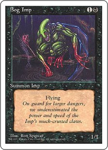 【ENG】■アルターネイト版■《沼インプ/Bog Imp》[4ED]